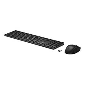 HP 655 - Tastatur-und-Maus-Set - kabellos - 2.4 GHz - GB - Schwarz