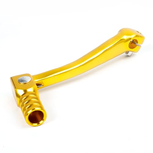 Skdvy Dirt Bike Klappbarer Schalthebel, CNC-Aluminium-Klappschalthebel for Motorräder, Zubehör for 110/125/140/150/160/250 cc, Dirt Bike Pit Bikes(Golden)