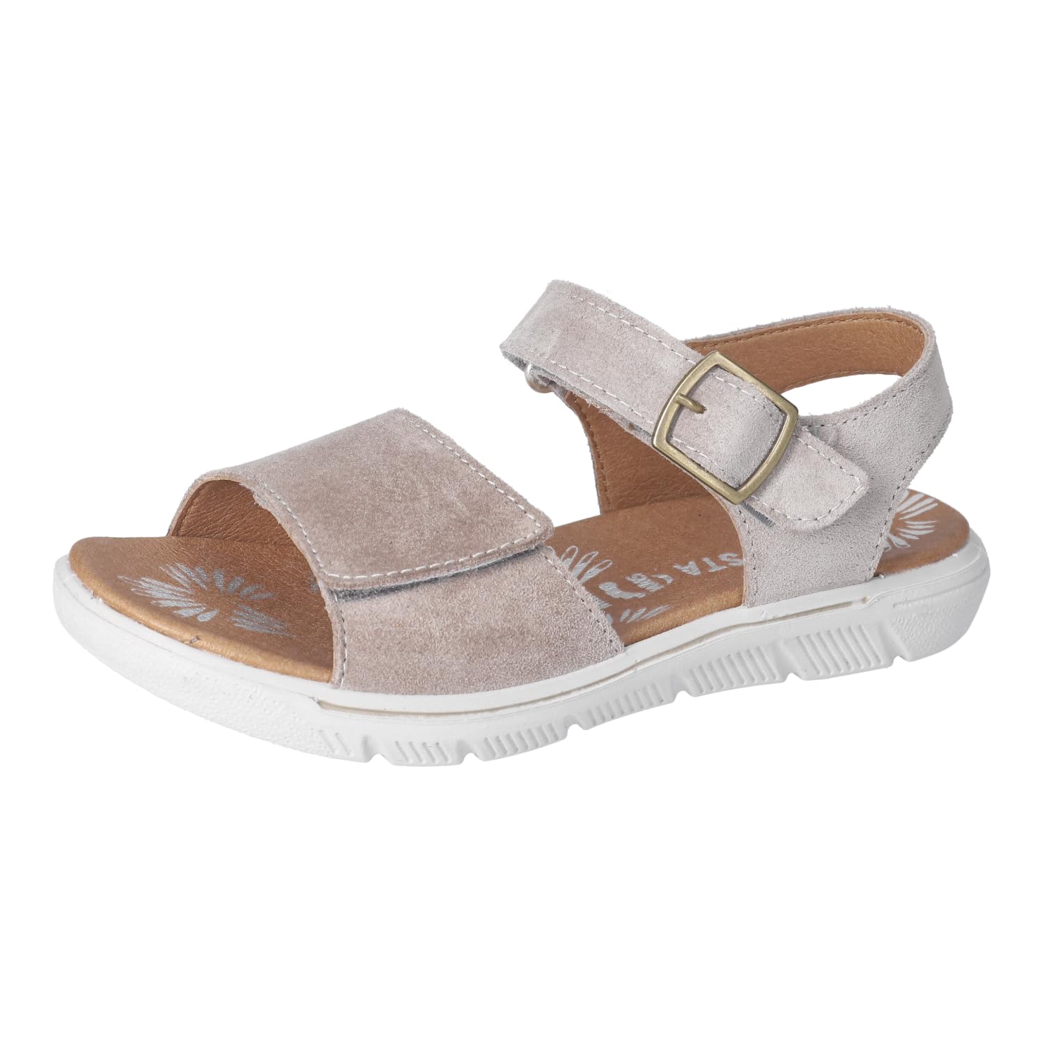 RICOSTA Mädchen Sandalen Samira, Kinder Sommerschuhe, Weite: Mittel, offene Schuhe, Strandschuhe, Sandaletten, Klettverschluss, Tundra (650), 32 EU