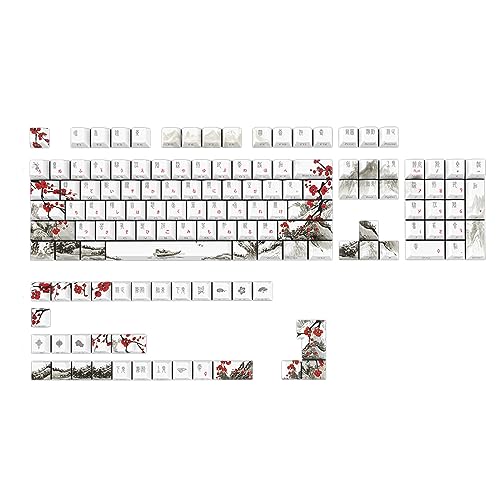 Keycaps Keycaps 135Keys DyeSublimation Russian Korean Japanese English For Mechanical Keyboards