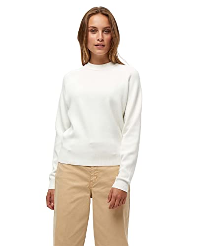 Peppercorn Rosalia V-Ausschnitt Halb Ärmel Strickpullover | Pullover Damen In White | Frühling Pulli Damen | Größe Xl