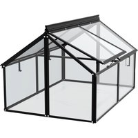 Vitavia Frühbeet 'Gaia Jumbo' 3 mm schwarz 83 x 72 x 119 cm