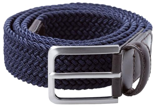 Brax Herren HI FLEX elastischer Flechtgürtel Gürtel, Blau (Navy 22), 673 (Herstellergröße: 85)