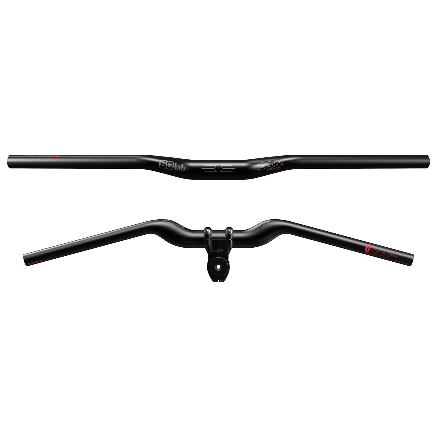 SQlab Unisex 302 2.0 Fahrrad Lenker, Schwarz, 31.8 mm - Sport EU