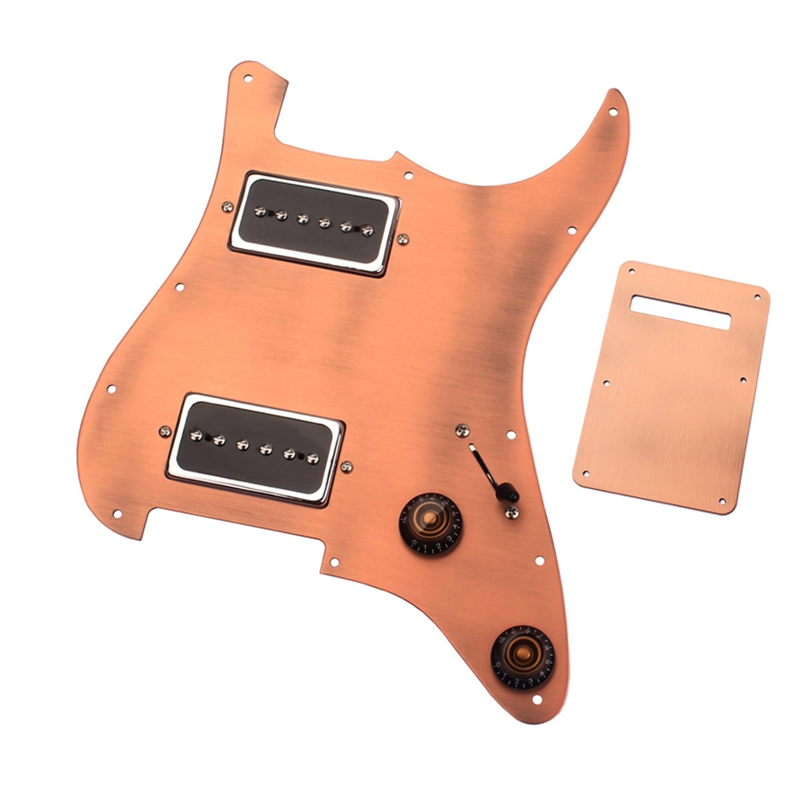 Musikinstrumenten-Zubehör Für Gitarre, Dual-Pickup-Loading-Pickguard-Set vorverdrahteter Tonabnehmer Schlagbrett