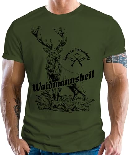 Jäger T-Shirt: Waidmannsheil - Jagen ist Naturschutz 3XL