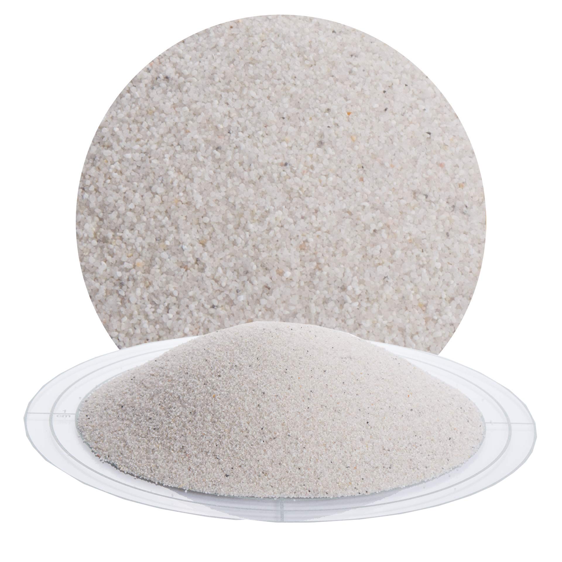 Fugensand weiß 25 kg; heller, feiner Quarzsand in verschiedenen Körnungen von Schicker Mineral, speziell geeignet für enge Fugen, Einkehrsand für Pflasterfugen (0,4-0,8 mm)