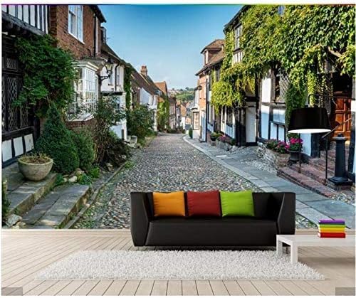 XLMING Straße Dekorative Blumen Für Die Landschaft 3D Tapeten Home Esszimmer Sofa Schlafzimmer Wohnzimmer TV Hintergrund-430cm×300cm