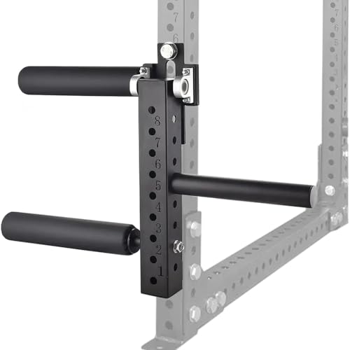 ROGHA Am Power Rack montierte Beinstrecker- und Curl-Maschine für Heimfitnessgeräte, Verstellbarer Beinstrecker-Aufsatz, Beinpresse-Aufsatz,25mmdiameter-26mm