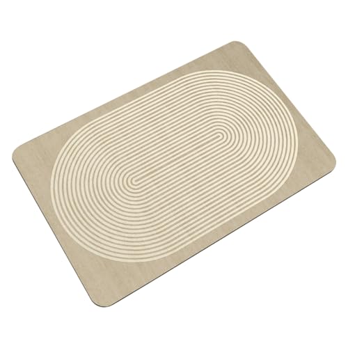 Meiliyizu Floormat Badematte, hohe Saugfähigkeit, rutschfest, weicher Bodenvorleger, Badematte