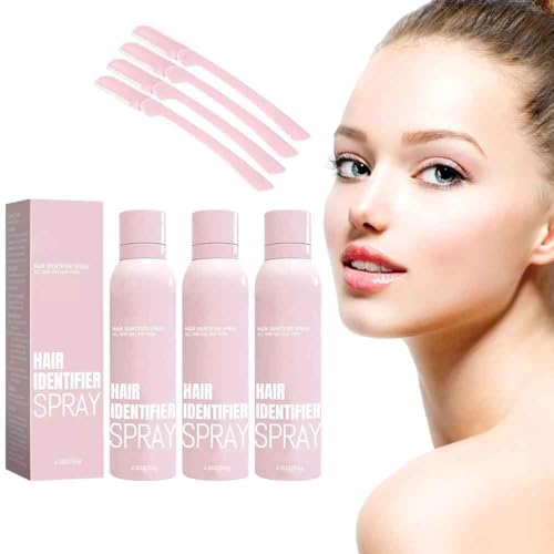 Hair Identifier Spray for Face Dermaplaning,Hair Identifier Spray for Face Shaving,Face Hair Identifier Spray for Face Shaving Dermaplaning,Moisturizing and Skin Care Spray (3pcs)