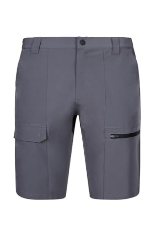 VELILLA Unisex 103032s Bermudas Bicolor Color Gris Y Talla L Zweifarbige Trekking-Shorts aus Stretch, Schwarz/Grau, L Slim