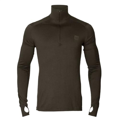 Harkila All Season Shirt Zip-Neck Shadow Brown