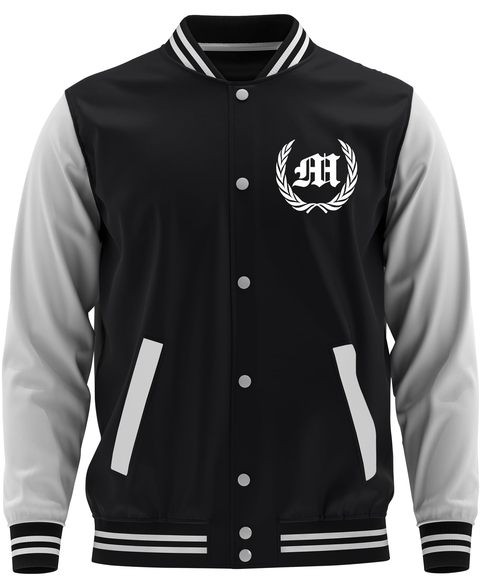 Mein Leben München Herren College Jacke | München Jacke Skyline Hoodie Stadt Utra Sport Fussball | Schwarz FB (XL)