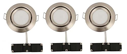 Briloner LED-Einbaustrahler Nickel Matt