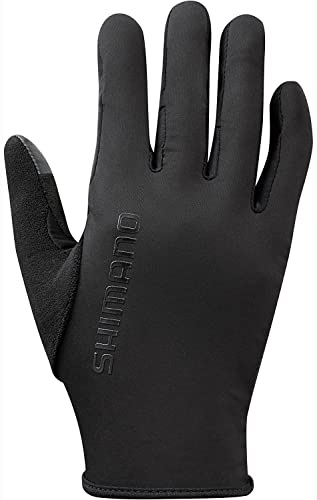 SHIMANO Unisex Windschutz Race Handschuh, Schwarz, Größe L