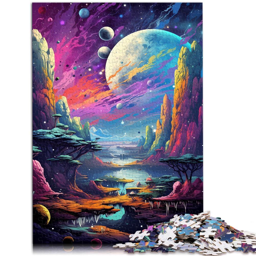 Puzzle Fantasie-Kosmische Landschaft, 1000 Teile, Puzzle für Erwachsene, Holzpuzzle, Jedes Teil ist einzigartig – Anspruchsvolles, unterhaltsames Familienspiel, 1000 Teile (50 x 75 cm)