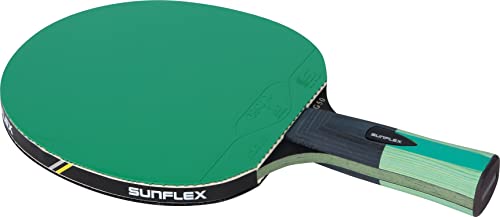 Sunflex® Color COMP G50 Tischtennisschläger | Wettkampfschläger | anatomischer Griff | ITTF zertifizierter grüner Belag | für Profis & Vereinsspieler