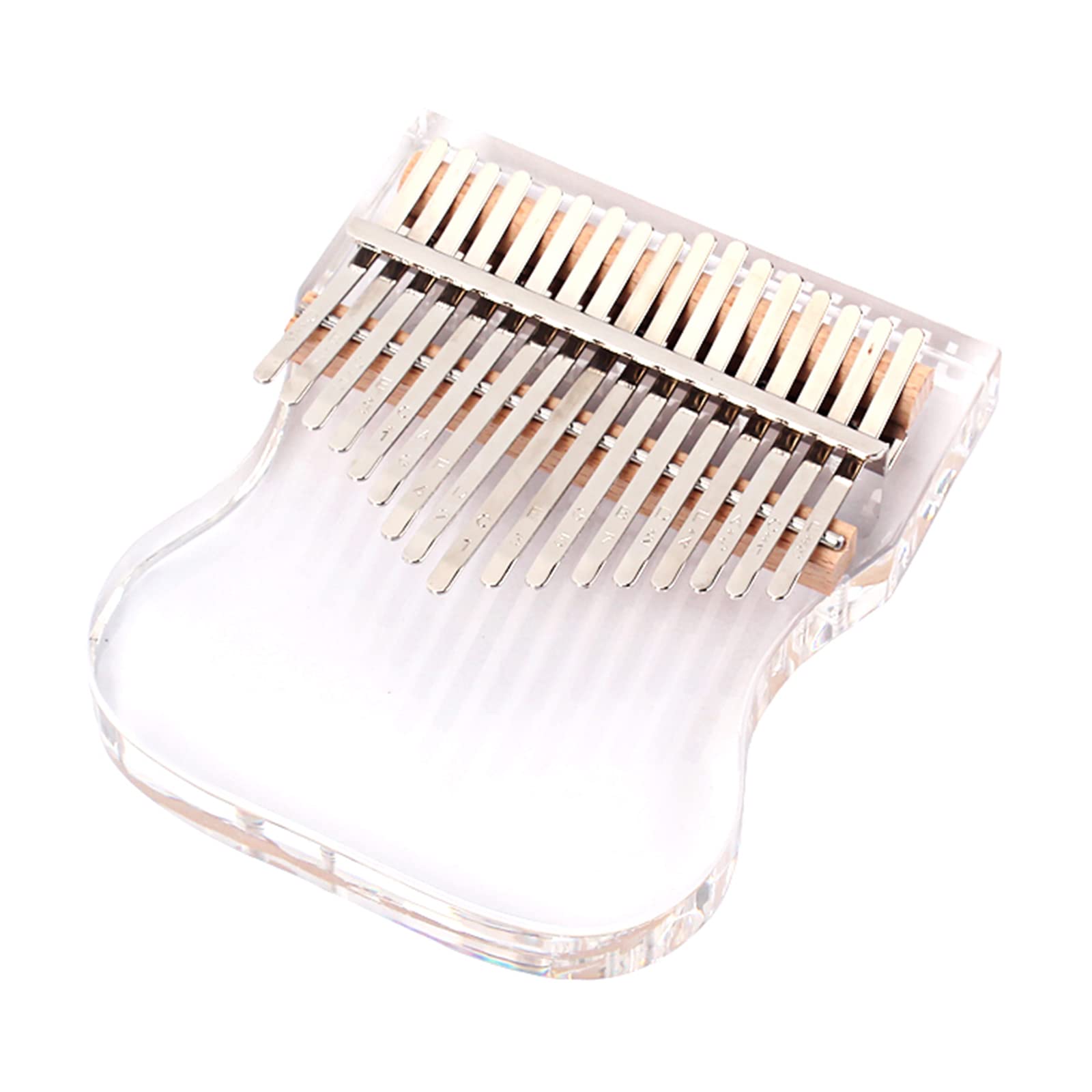 Kalimba Professionelles Daumenklavier mit 17 Tasten, transparentes Acryl-Fingerklavier, Geschenk für Erwachsene, Kinder, Anfänger, 17 Tasten, Daumenklavier, transparent, Kalimba-Fingerklavier,