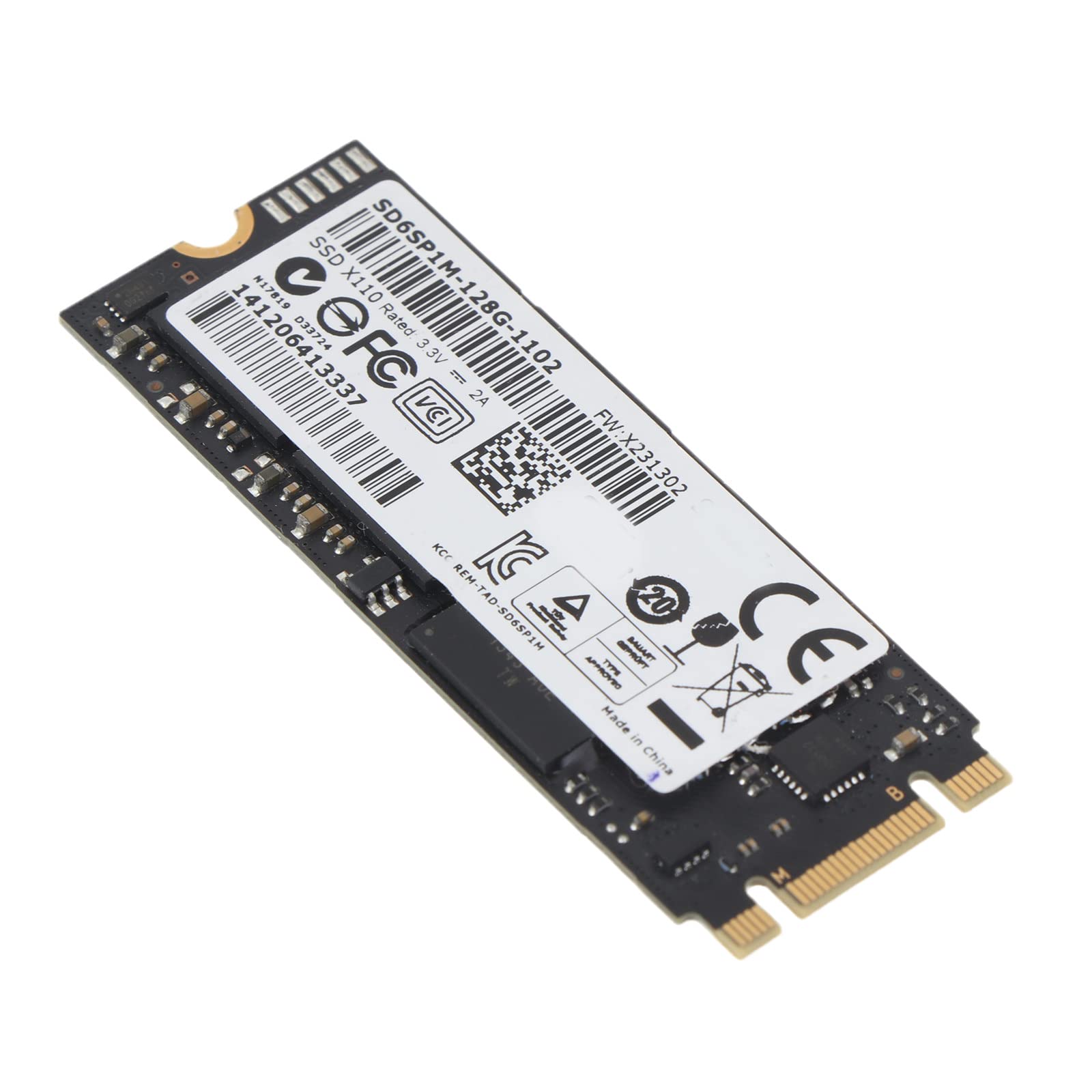 Ranuw Für M.2 NGFF SSD X110 SD6SP1M M2 128 GB Festplatten für Desktop-Computer X110 Serie formatierte Arbeit gebrauchte M128g SSD-Festplatte