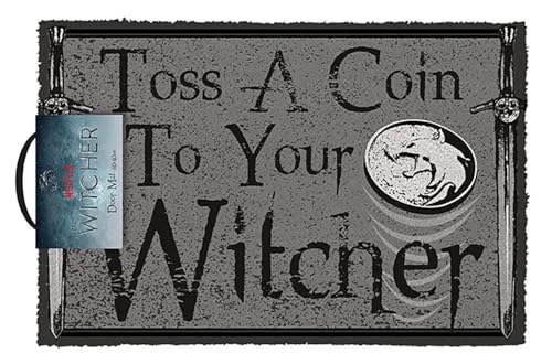 Fußmatte, Motiv "The Witcher Toss a Coin"