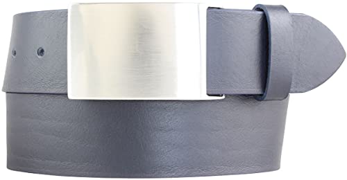 BELTINGER Gürtel aus Vollrindleder 4,5 cm | Jeans-Gürtel für Herren 45mm | Jeansgürtel mit Koppel | Marine 105cm