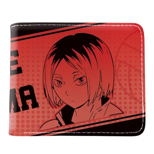 RYNDEX Haiky-uu!! Kartenetui Anime, Zweifach Gefalteter Geldbörse Klein, PU Leather Geldbörse Brieftasche Wallet(Color:Multicolor 4)