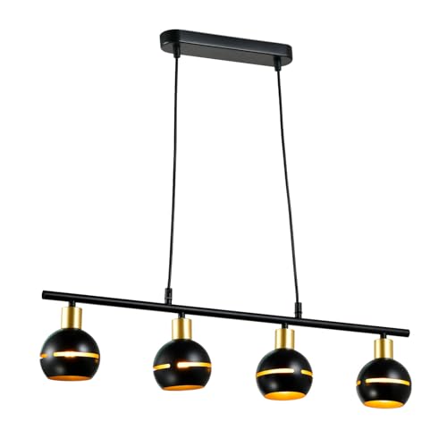 LQWELL® Pendellampe Modern Hängelampe, Retro Hängeleuchte Pendelleuchte, E14 Kronleuchter Mehrere Flammig für Wohnzimmer Schlafzimmer Esszimmer Cafés Studio Bar Geschäft