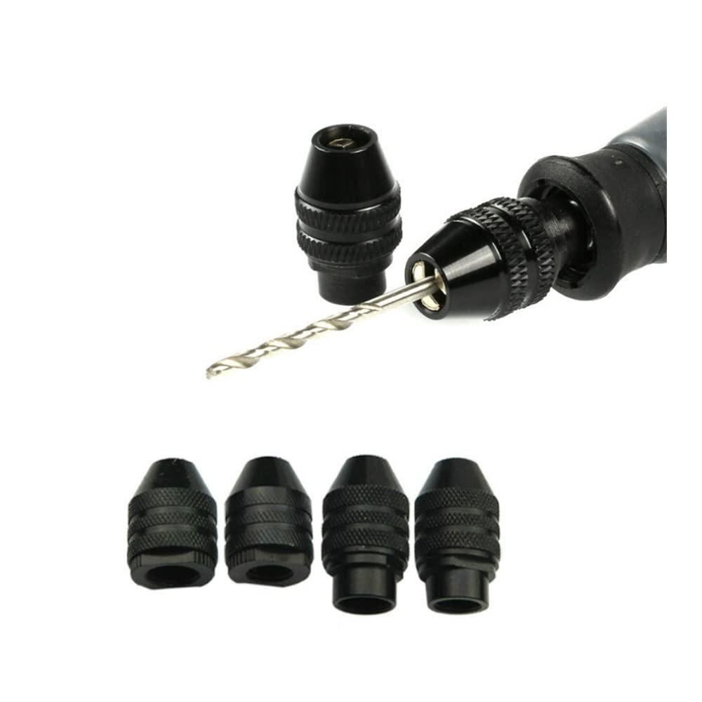 KhUKhu 0,3–3,2 mm Multi-Bohrfutter, schlüssellos, für Rotationswerkzeuge, schlüssellose Bohrer-Spannfutter, Adapter-Konverter, Universal-Mini-Bohrfutter (Farbe: langes Modell D)