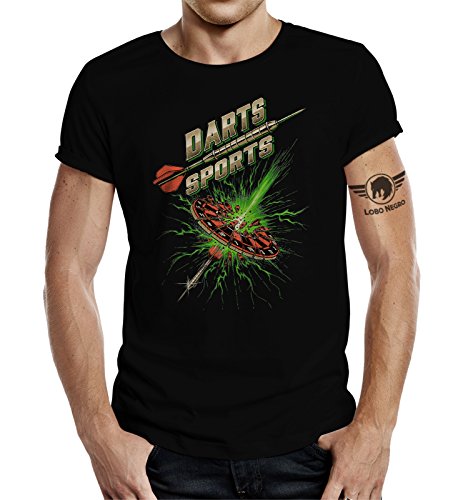 Design, T-Shirt für den aktiven Dart Spieler: Dart-Flash -L