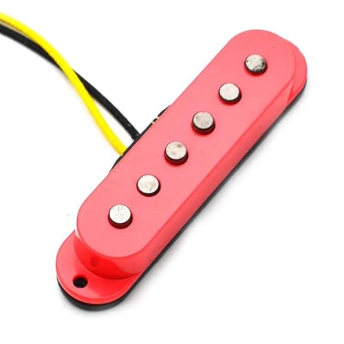 Single Coil Staggered Top Fiber Bobbin Pickup E-gitarre Pickup Hals/Mitte/Steg 50/50/52mm Für Gitarre e gitarren tonabnehmer (Color : 50mm(Middle))