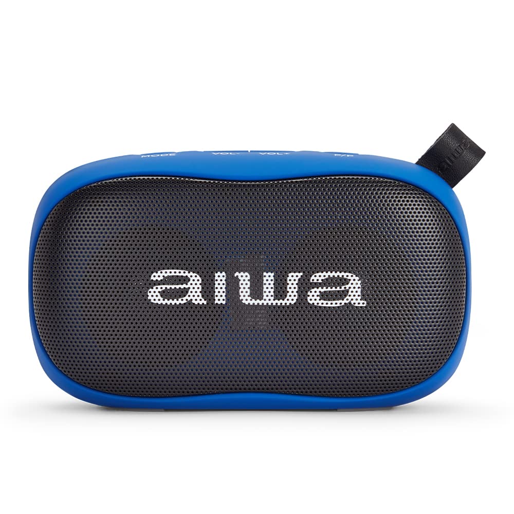 AIWA BS-110BL Tragbarer Lautsprecher, Blau, Bluetooth