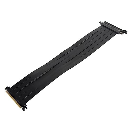 Garsent PCIE 4.0 X16 Flexibles Extender-Riser-Kabel, Rechtwinkliger Hochgeschwindigkeits-GUP-Riser-Adapter für die Vertikale Grafikkartenmontage, Abschnittsweises GPU-Verlängerungskabel (30cm)