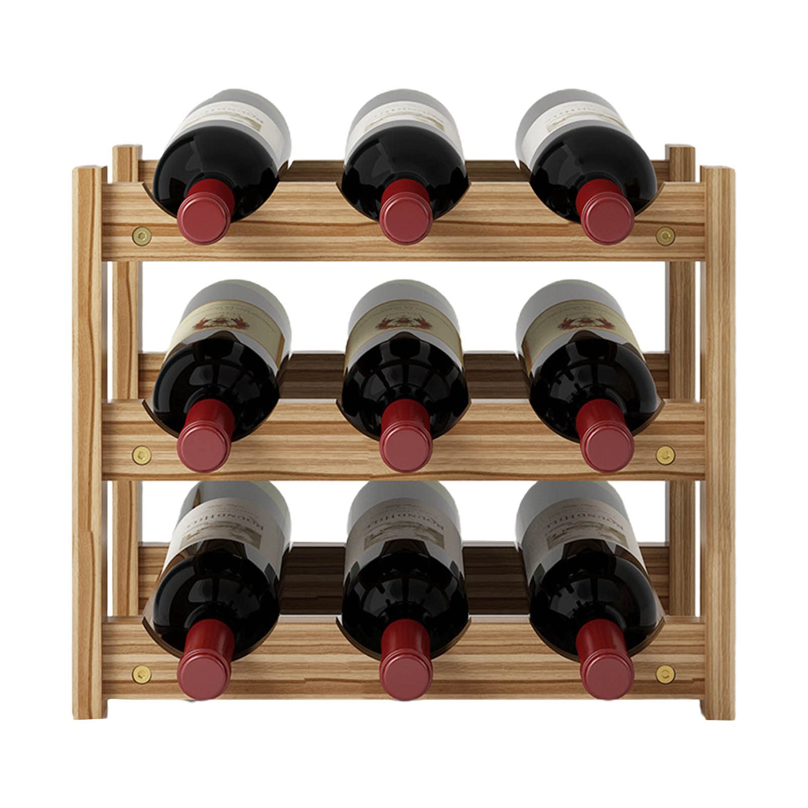 Weinregal Dekoration Weinregal Massivholz Haushalt Moderner Minimalistischer Weinschrank Präsentationsständer Rotweingitter