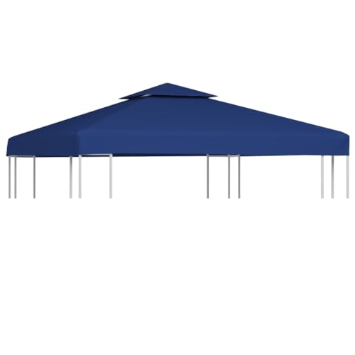 Home Items, Pavillon-Abdeckung, Ersatzdach, 310 g/m², dunkelblau, 3 x 3 m, Anzugmöbel