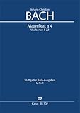 Bach, Johann Christian: Magnificat a 4 WarbCWE22 : für Soli, gem Chor und Orchester Partitur