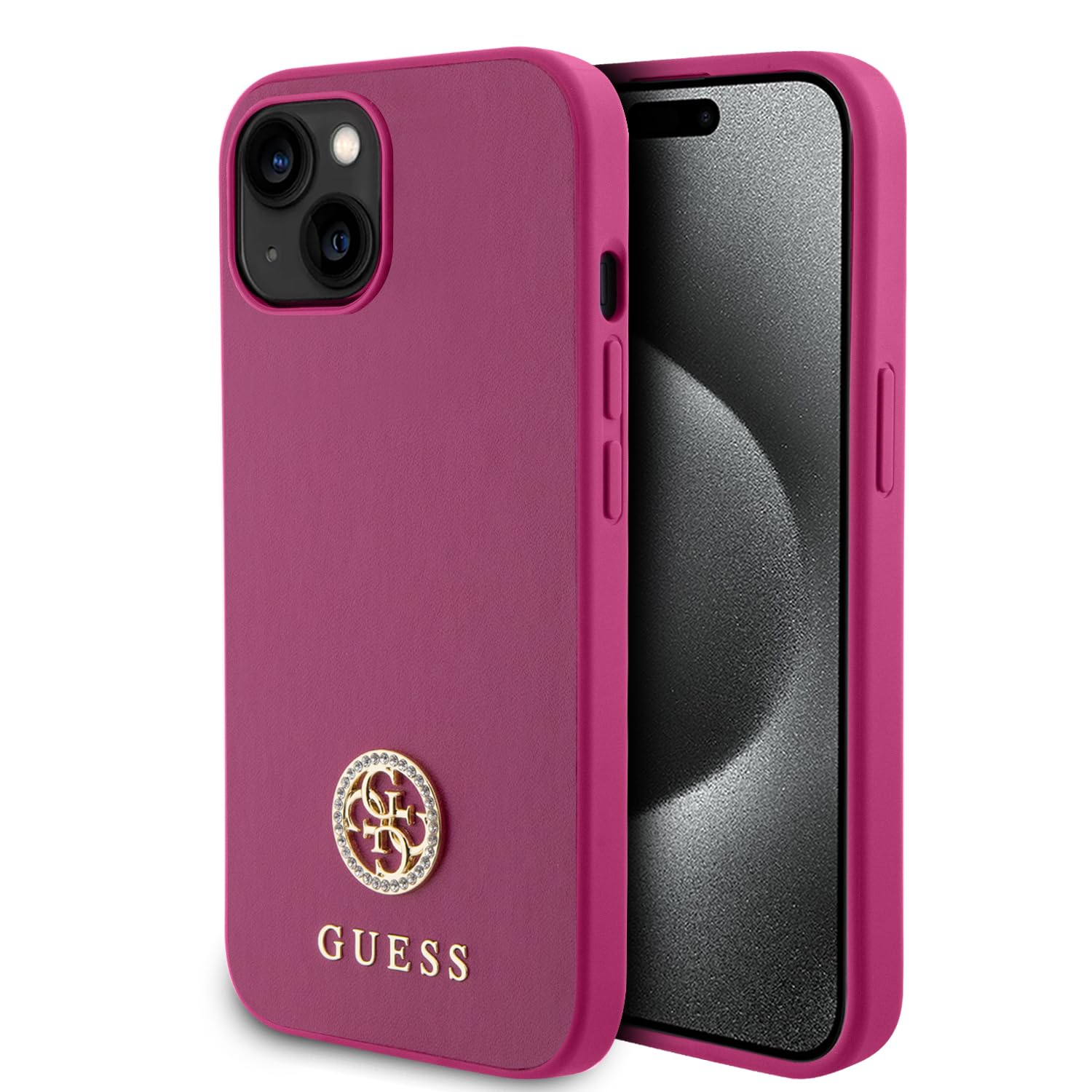 CG MOBILE Guess iPhone15 TPU Back Cover hoesje - 4G Metal -iPhone 15