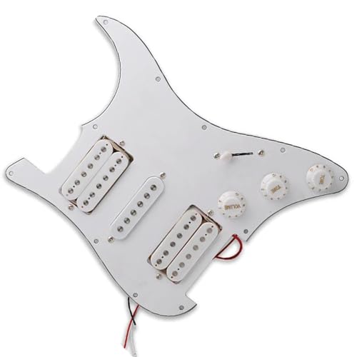 Standard-Pickguard-Tonabnehmer HSH-Schlagbrett für E-Gitarre, geladene, vorverkabelte Schlagplatten-Ersatzbaugruppe (Color : 5)