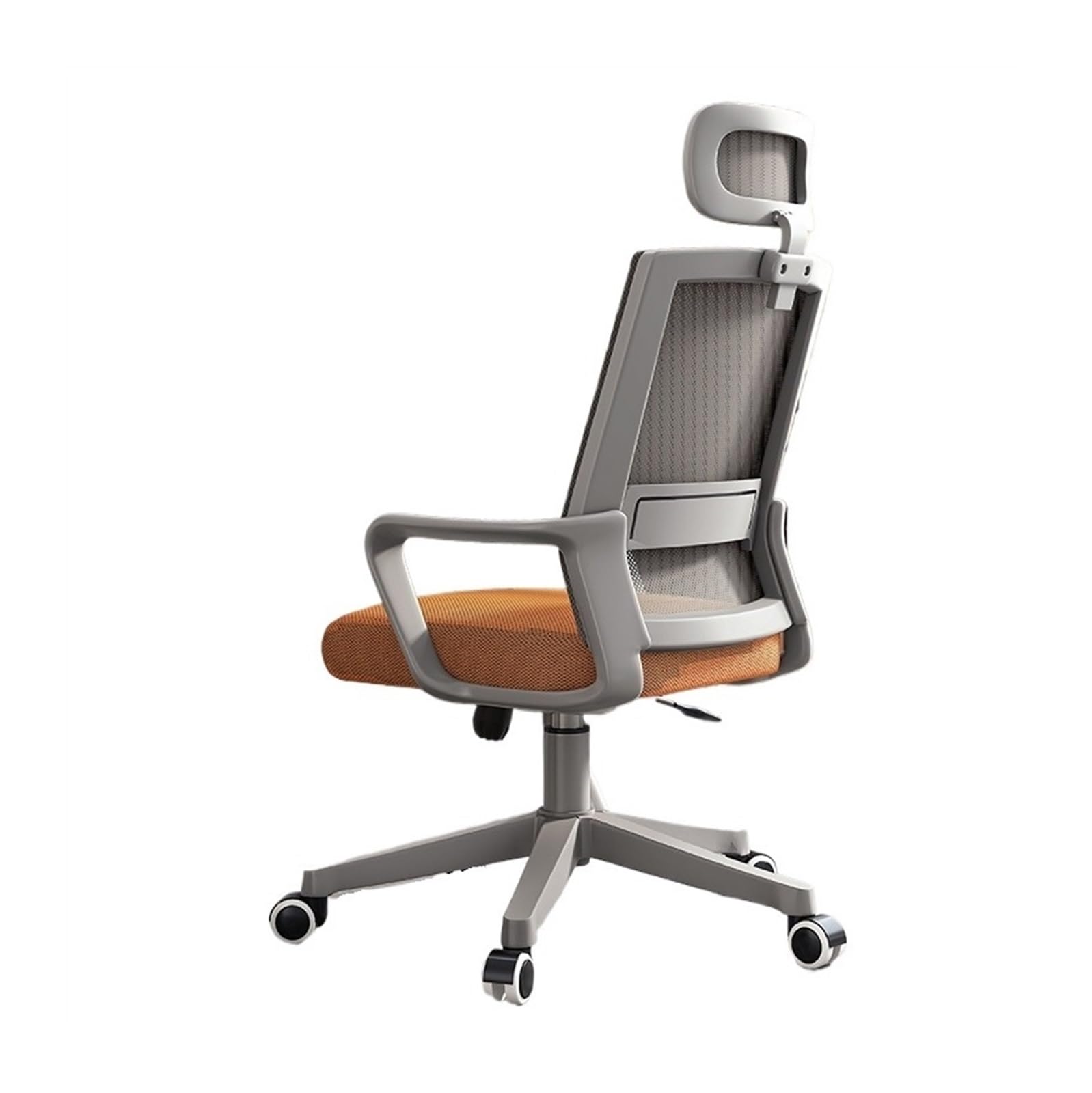 Bürostühle Bürostuhl, ergonomischer Schreibtischstuhl, Gaming-Stuhl mit Netzstoff und hoher Rückenlehne, großer und hoher, bequemer Home-Office-Stuhl for Männer und Frauen Schreibtischstuhl(Orange)