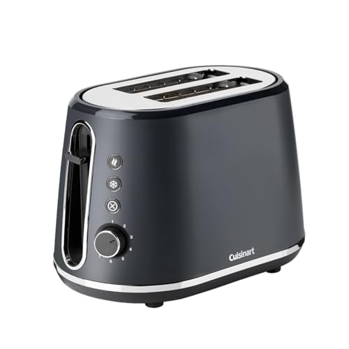 Cuisinart CPT780E Toaster mit 2 Schlitzen, 7 Bräunungsstufen und automatischer Zentrierungsgitter, schwarz matt