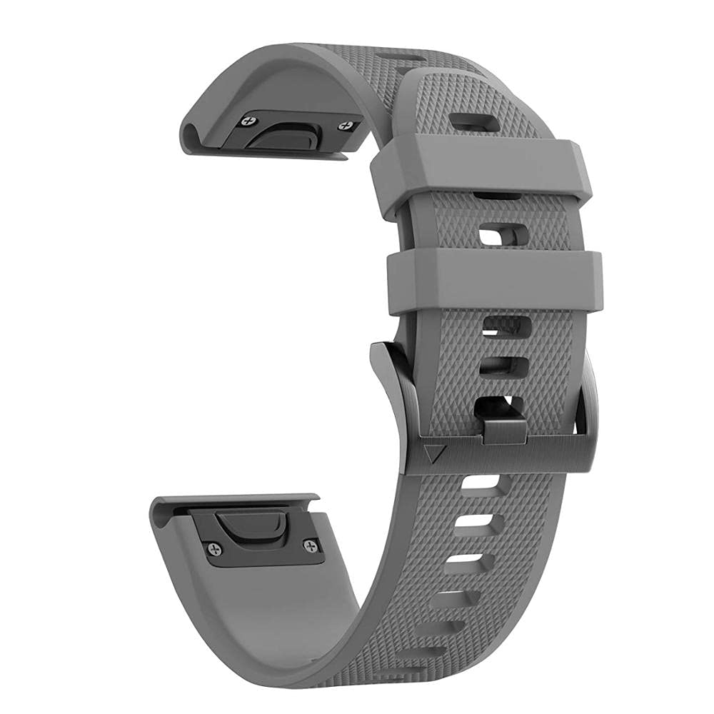 IOTUP Uhrenarmband aus Silikon für Garmin Fenix 7, 7X, 6X, Coros Vertix 2, Smartwatch, Schnellverschluss, 26 mm, 22 mm, 22mm Width, Achat