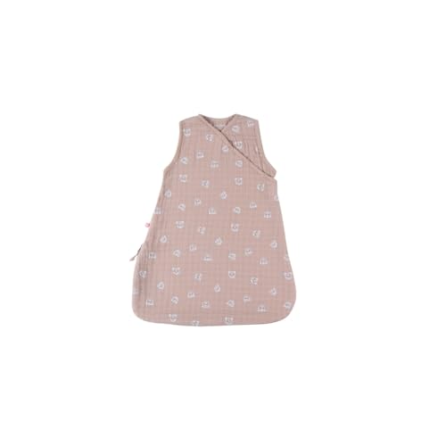 Noukie's Schlafsack 50 cm aus Musselin, rosa