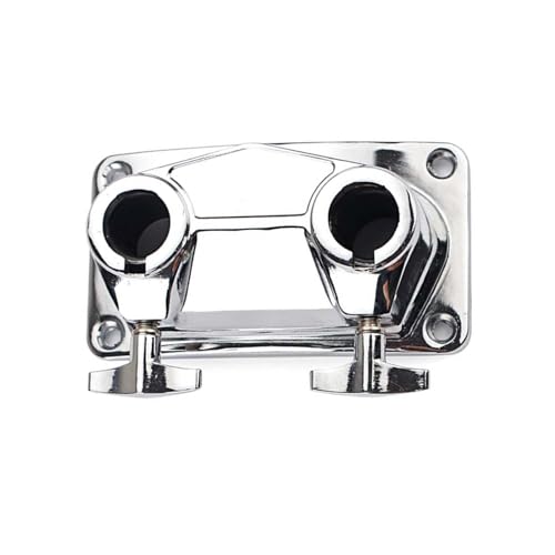 Drum Connector Clamp Base Cowbell Mount Bracket Metal Double Mount Holder Stand Drum Percussion Replacement Parts