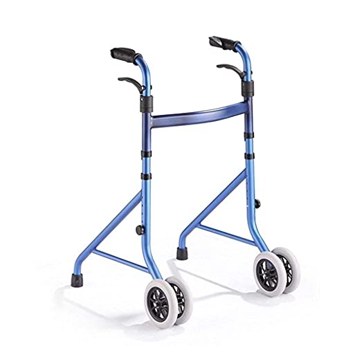 Rely on Gehhilfe für Senioren, Rollator, zusammenklappbares Gehgestell aus Aluminiumlegierung mit Rollhilfe für Standard-Behinderte, Gehhilfe für ältere Menschen, höhenverstellbar Comfortable