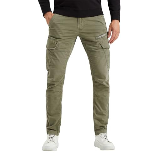 PME Legend Herren Cargohose NORDROP Cargo Stretch Twill Green Oliv grün - 33/34