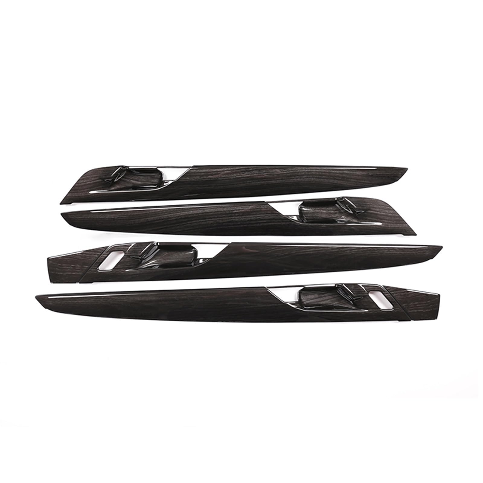 Interieurleisten Für X1 Für F48 Für X2 Für F47 2016-2021 ABS Carbon Fiber Innen Tür Panel Dekoration Schutz Abdeckung Trim Auto Zubehör 4 Pcs Innenausstattung(Black Wood Grain)