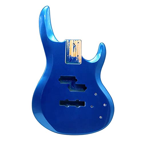 Gitarrenkorpus unfertig Metallic Blue Color Pappelholz- elektrischer Bass-Gitarrenkörper