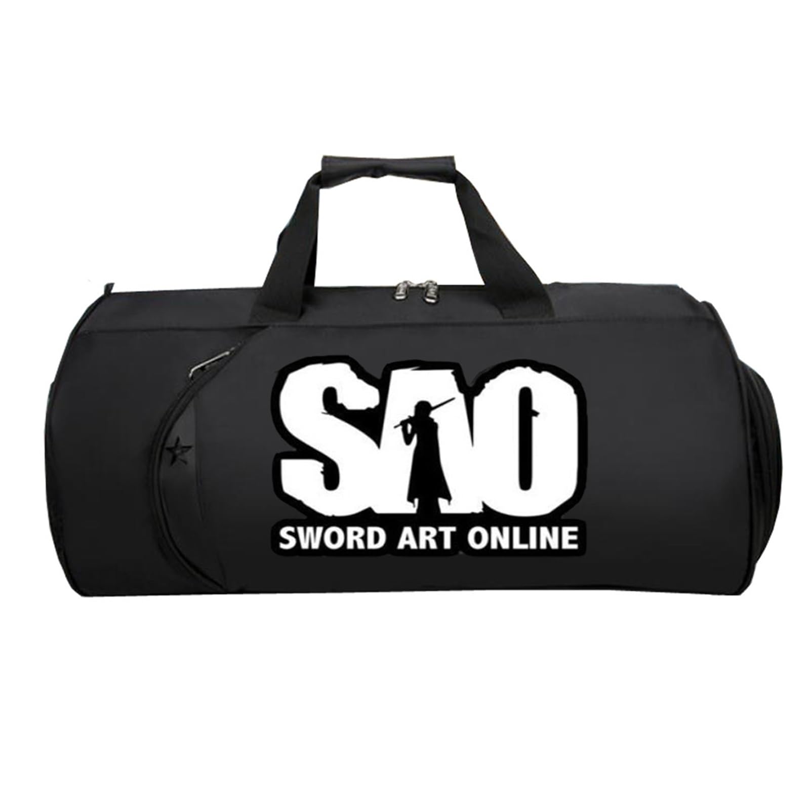 Swo-rd Art Onli-ne Sporttasche Klein, Groß Wasserdicht Sporttasche, Tote Bag füR Sport Reisen Gym Urlaub Flugzeug(Black 8)