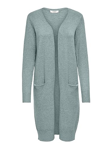 JdY Damen JDYMARCO L/S Long Cardigan KNT NOOS Strickjacke, Tourmaline/Detail:Melange, XXL