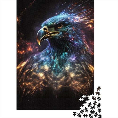 Kosmischer Adler für Erwachsene, schwieriges Puzzle, 500 Teile, Puzzle für Erwachsene Teenager, zum Stressabbau, schwierige Herausforderung, 52 x 38 cm